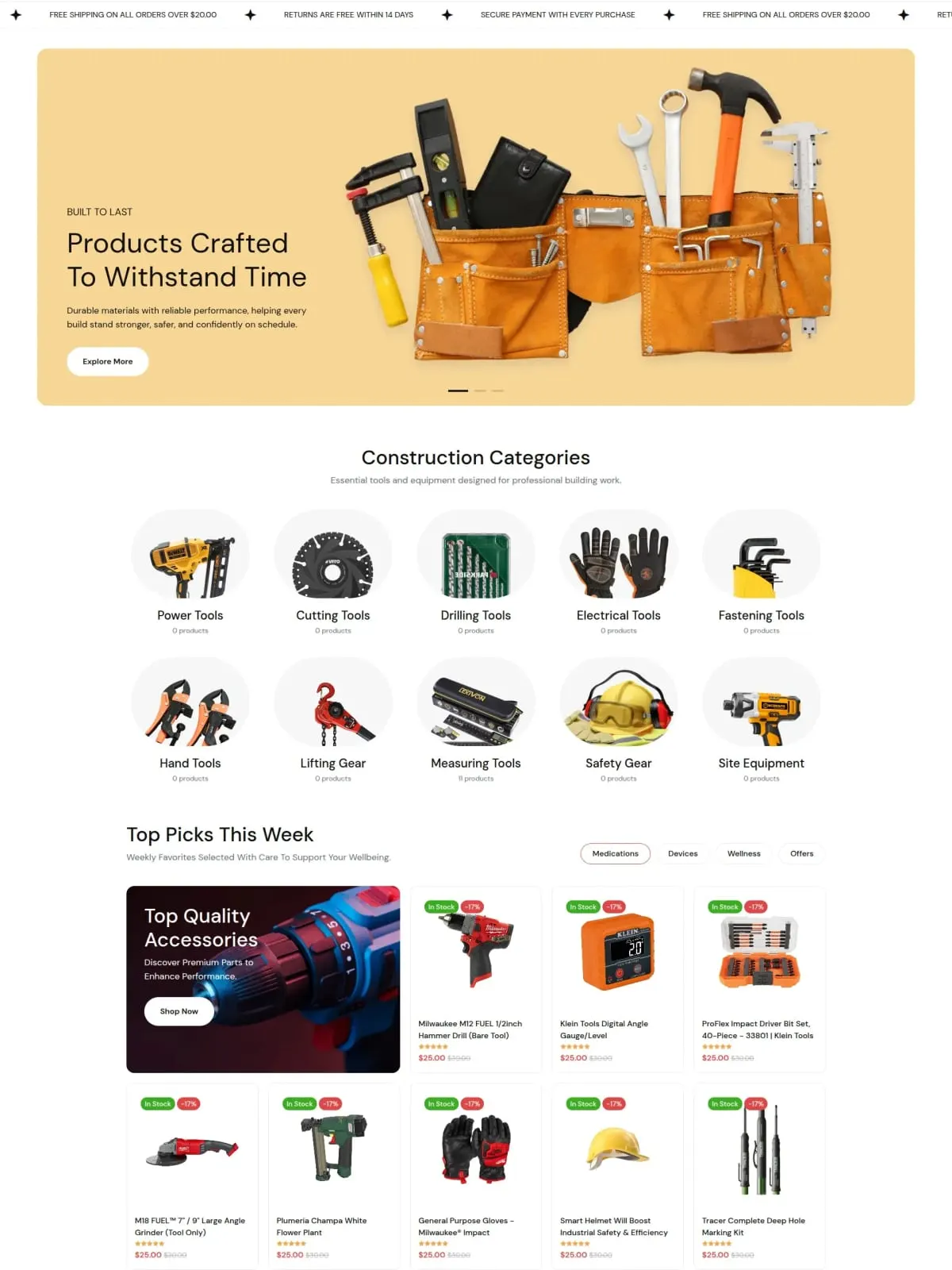 Catalogue professionnel pour artisans et professionnels du bâtiment : outils électroportatifs, disques de découpe, quincaillerie lourde et devis express B2B.