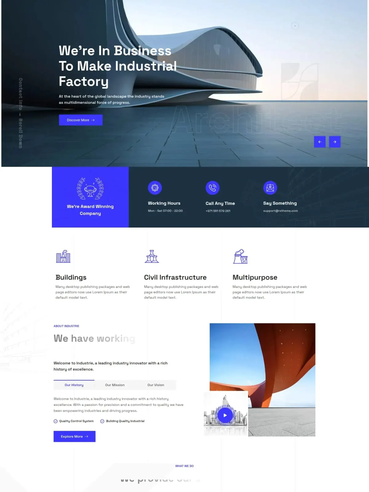 Conception architecturale et ingénierie de complexes industriels : modélisation BIM 3D, usines éco-responsables et maîtrise d'œuvre globale.