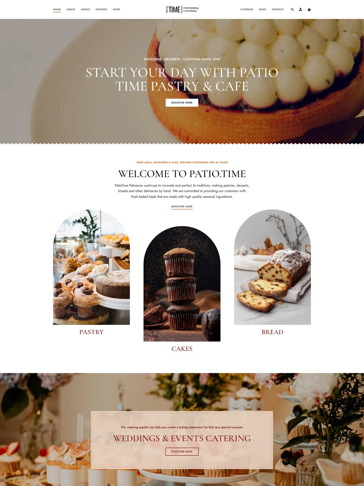 Salon de thé, pâtisserie artisanale et brunch : vitrine gourmande des créations du jour, commande à emporter et service traiteur.